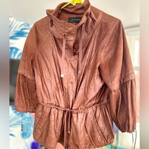 Unique Zara coat. Feels like soft paper and turns heads!